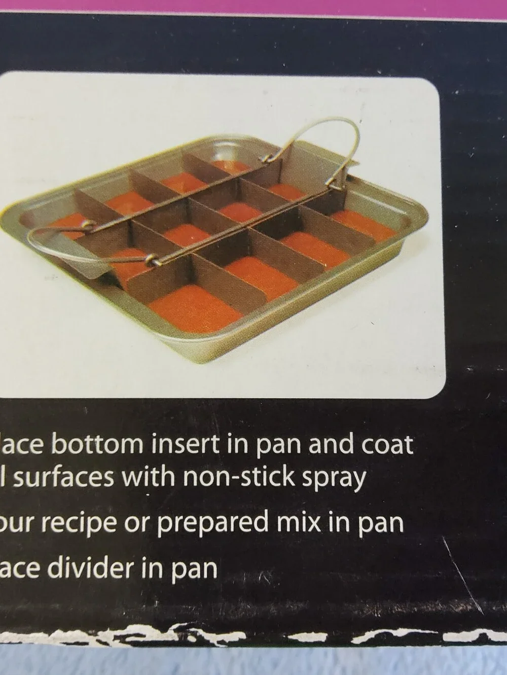 NEW Chicago Metallic Slice Solutions Bake Lift & Serve 9 x 9 3pc Brownie Pan Set